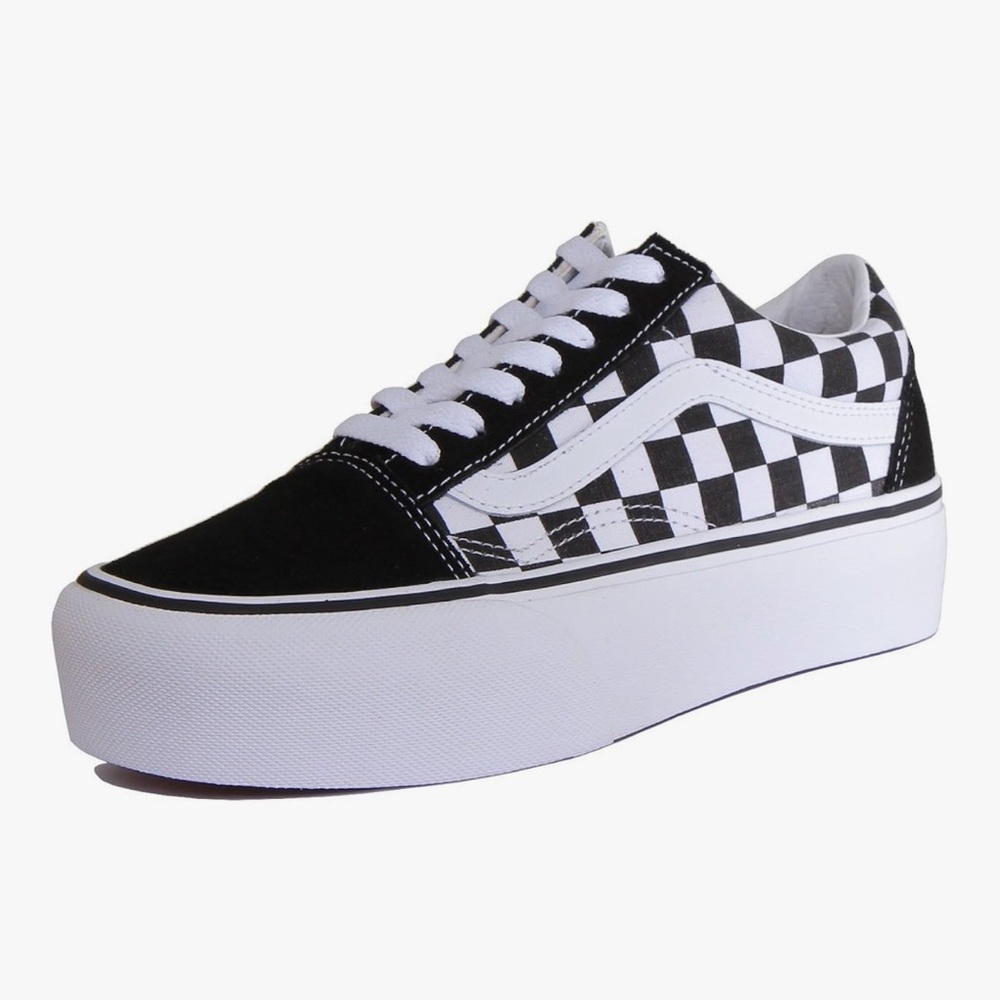 Vans Old Skool Platform Checkered Sneakers men: 6.5 / women: 8